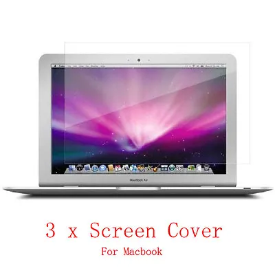 3x HD Clear Screen Protector Cover Skin For 2020 Macbook Air Pro 11  13  14  15  • $8.99