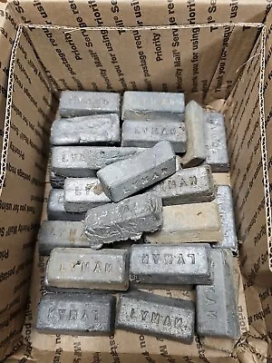 K141- 33 Lbs Of Lead Ingots - For Reloading Sinkers Or Scrap • $29