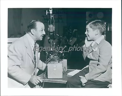 Voice Actor Mel Blanc At Mic With Young Boy Original News Service Photo • $14.99