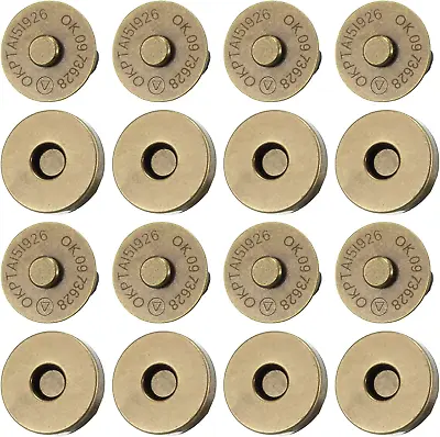 20 Set Magnetic Snaps Purse Magnetic Bag Fastener Clasp Magnetic Button Kit For • $7.99