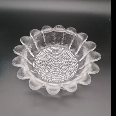 Vintage - Dartington  Lead Crystal Glass Daisy Bowl - Frank Thrower - 10.5  -24% • £13.95