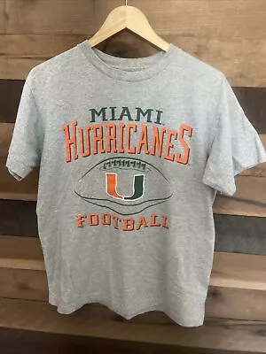 Miami Hurricanes T-Shirt Small Gray Champs Sporting Goods NCAA • $12.95