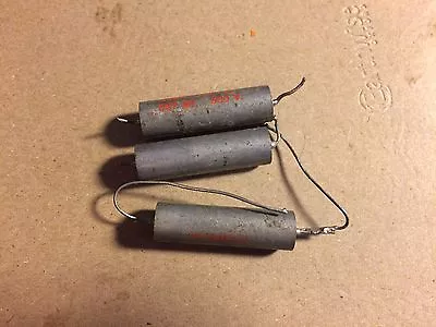 3 Vintage Micamold Capacitors .047 Uf 600v Vitamin Q Guitar Tone Caps • $15