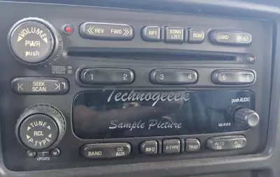 $157.53 • Buy  GMC Chevrolet Factory RDS Stereo AM FM Radio 6 Disc Changer CD Player OEM