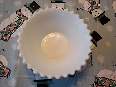 Westmorland6 Hobnail Milk Glass Diamond Cut Flat Base Candy/Compote Bowl • $5