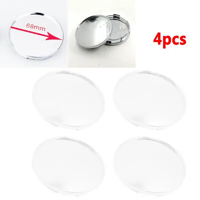 4pcs/Set Universal ABS Chrome Silver Car Wheel Center Hub Caps Covers Trim 68mm • $12.22