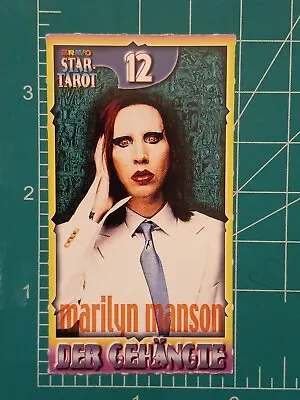 2000 BRAVO Tarot Card RARE GERMAN INSERT MUSIC Rock Pop STAR MARILYN MANSON  • $29.99