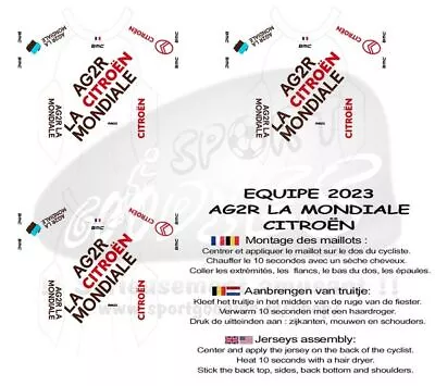 Equipes 2023 Ech1/32 TDF 3 Miniature Cyclist Sticker Shirts • $2.18