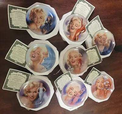 Marilyn Monroe Reflections Of Marilyn 8 Piece Complete Set Bradford Exchange NIB • $120