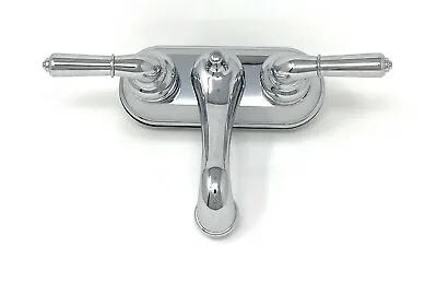 RV Mobile Motor Home Bathroom Basin Sink Faucet Plastic Chrome Finish 4  Center • $20.79