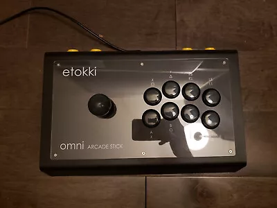 $127 • Buy Etokki Omni Sanwa Edition Arcade Stick Black BARELY USED! PC/PS4/PS3