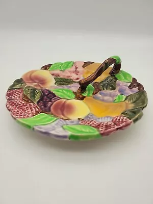 Vintage Ceramic Tutti Frutti Majolica Nappy  Dish • $6.85