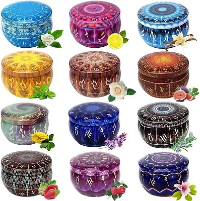 12X Candle Making Kit Mini Candle Making Tin Jars Bulk Candle Tins For Xmas Gift • £11.39