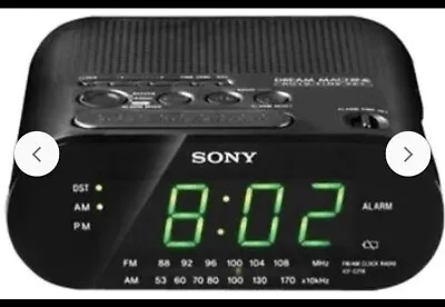 Sony ICF-C218 Alarm Clock Radio Black Am FM Back-up Free Express Postage Retro • $29.99