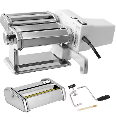 VEVOR Electric Stainless Steel Fresh Pasta Maker Machine Noodle Rollers Cutter • $58.99