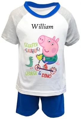 £6.99 • Buy Personalised George Pig & Dino Short Pyjamas
