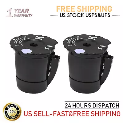 2X Reusable Coffee Filter Kit For Keurig My K Cup 2.0 K250 K350 K375 K400 K450 • $11.99