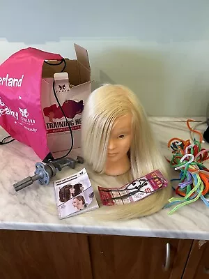 Neverland MakeUp Haircut Styling Training Head Mannequin Blonde • £2