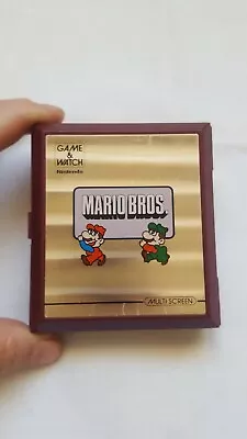 Rare Vintage Game & Watch Nintendo Multiscreen Console Mario Bros Mw-56 Working • $120