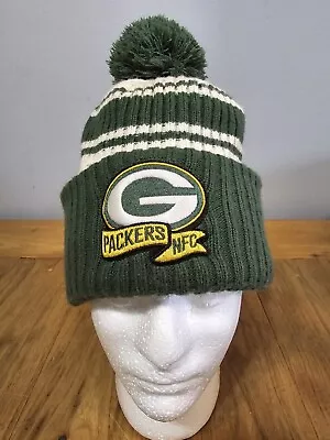 New Era Packers NFC Fleece Lined Winter Hat With Tassel • $12