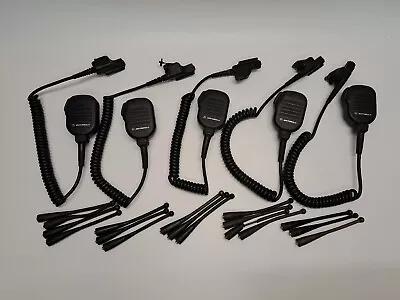 Motorola NMN6193C Lot Of 5 Untested Noise Cancelling Speaker Microphone Bundle • $45