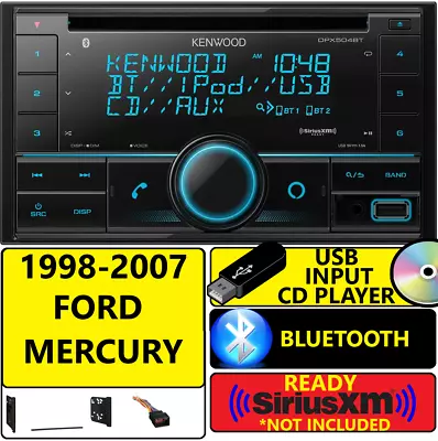 1998-2007 Ford Mercury Kenwood Bluetooth Cd Usb Car Radio Stereo Opt Sirusxm Xm • $458.56