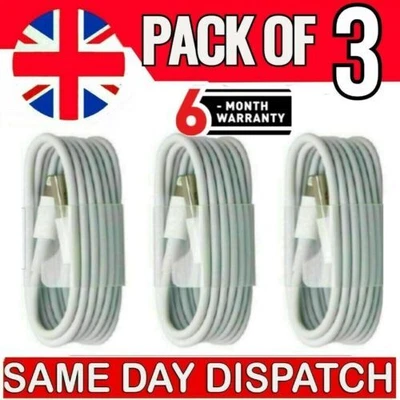 £0.99 • Buy For IPhone IPad Fast Charging USB Cable 5 6 7 8 X XR 11 12 13 Pro UK