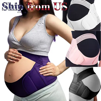 Maternity Belt Pregnancy Belly Band Waist Abdominal Recovery Back Support Brace • $18.79