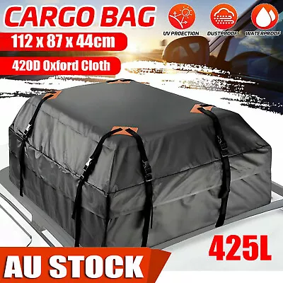 420D Waterproof Cargo Bag Car Roof Cargo Carrier Luggage Bag Travel Camping New • $39.09