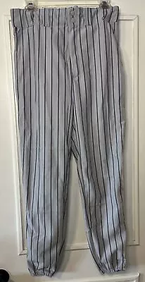 Wilson New Men’s Baseball Pants Gray / Black PinStripe Medium  100% Polyester • $13.97