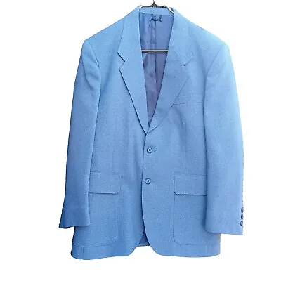 Levis Sta-Prest VTG 3 Pc Action Suit Blue 'Tailored For Men' 40S Jacket 40L Pant • $112