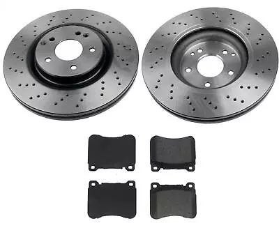 05-07 Mercedes C230 Sport Package 330MM 4 Piston Caliiper Frt Brake Rotors Pads • $203