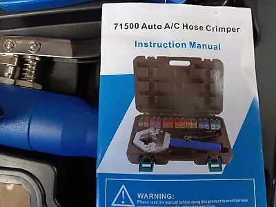 IBOSAD Hydraulic AC Hose Crimper Hydra-Krimp 71500 Manual A/C Hose Crimper Kit & • $90