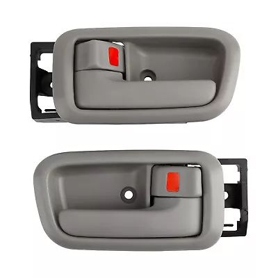 Beige Interior Door Handle W/ Bezel F/R Left & Right For 2000-2006 Toyota Tundra • $29.99