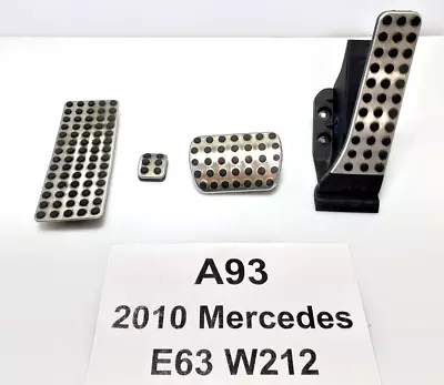 ✅ 08-18 OEM Mercedes W207 W212 E63 AMG Gas Brake Pedal Accelerator Set Of 4 • $79.95