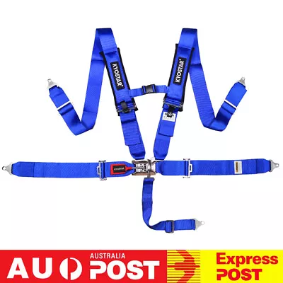 Universal 5-Point Camlock Quick Release Racing Seat Belt Harness Polyest New • $138.76