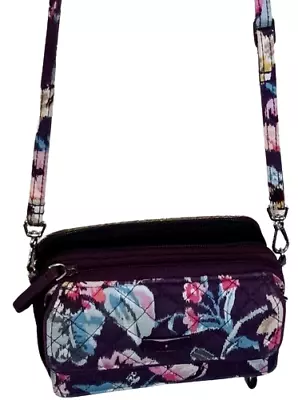 Vera Bradley Little Hipster Crossbody Purse - Floral Pattern Vintage • $5.99