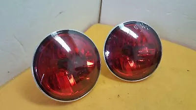 $60 • Buy Harley Davidson Pursuit Passing Auxiliary Lamps Touring Police Edition Red Lamps