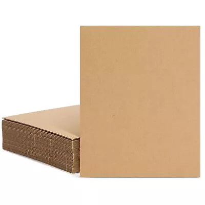 25 Pack Corrugated Cardboard Sheets 8x10 Flat Inserts For Crafts 2mm Thick • $16.89