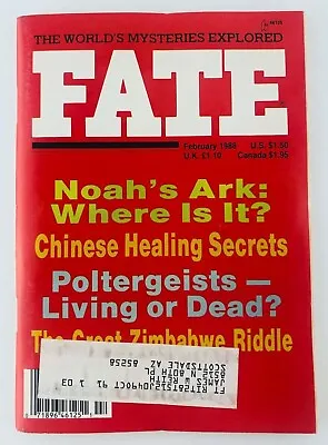 Vtg Fate Magazine The World's Mysteries Explored February 1988 Noah's Ark  • $7.99
