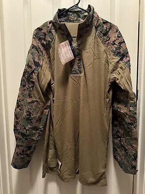 USMC Marine Corps Woodland MARPAT FROG Combat Shirt  L-R • $300