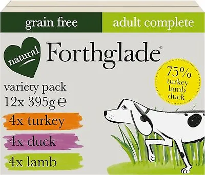 Forthglade Complete Natural Wet Dog Food Grain Free With Vegetables Variety Pack • £18.90