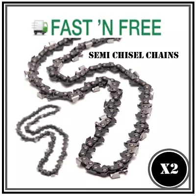 Chainsaw Chain For Ozito PXCCSS-0182 14  Bar (2 X Chains) 3/8Lp .043 52DL • $38.95