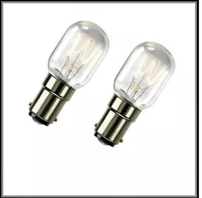 £5.99 • Buy 2 X 15w Sewing Machine Pygmy SBC B15 Small Bayonet Fit Bulb Light Lamp Lightbulb