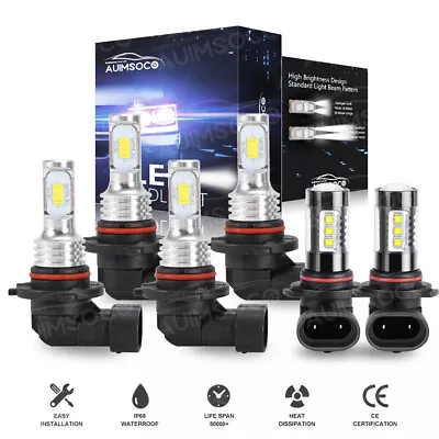 For GMC Sierra 1500 2500HD 2003 2004 2005-2006 LED Headlight & Fog Light Bulbs • $34.99