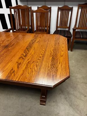 Vintage Richardson Brothers Dining Room Set: Solid Oak • $2200