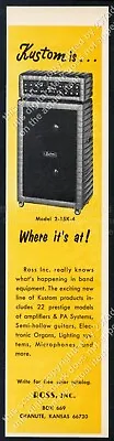 1967 Kustom Amplifier 2-15K-4 Amp Photo Vintage Print Ad • $9.99