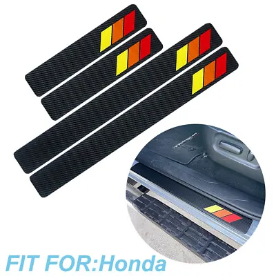 For HondaCar Door Plate Sill Scuff Cover Anti Scratch 3D Decal Sticker Protector • $10.44