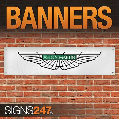 Aston Martin Wings Garage Workshop Banner PVC Sign Display Motorsport • $15.53