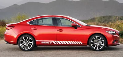 Racing Graphic Stripe Car Side Vinyl Decal Sticker Fit For Mazda 6 2014 - 2018 • $29.90